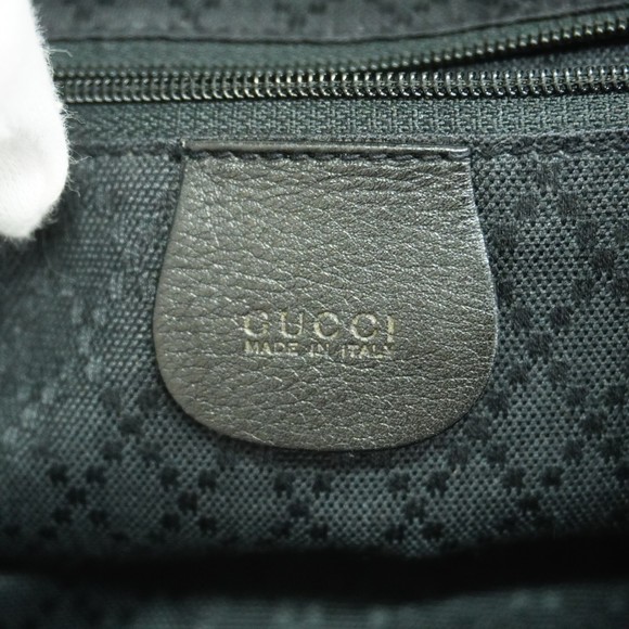 Gucci Backpack/Daypack Bamboo 003 2058 0016 Leather Black Women's - Picture 5 of 16